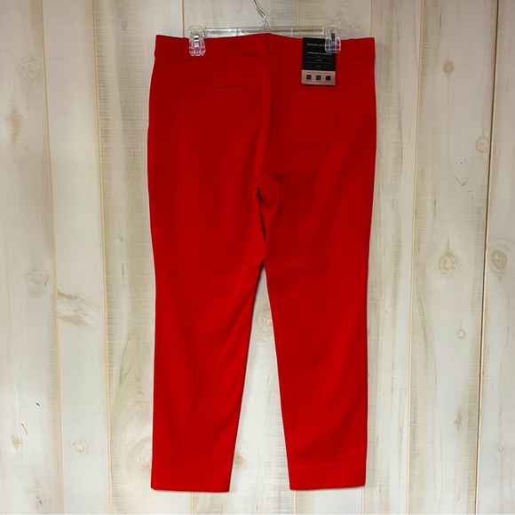 NWT Banana Republic Sloan Red Skinny Mid Rise TrouserPants Sz 12 - Picture 2 of 6